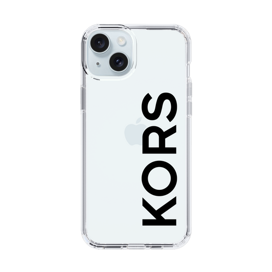 スリムプロテクションケース［ MICHAEL KORS - Logo - Black ］