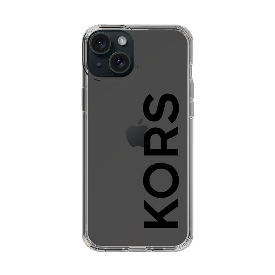 スリムプロテクションケース［ MICHAEL KORS - Logo - Black ］