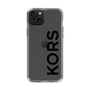 スリムプロテクションケース［ MICHAEL KORS - Logo - Black ］
