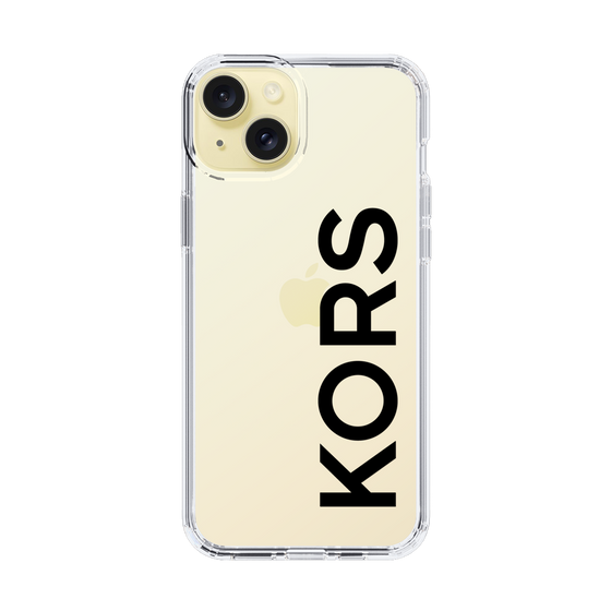 スリムプロテクションケース［ MICHAEL KORS - Logo - Black ］