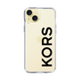 スリムプロテクションケース［ MICHAEL KORS - Logo - Black ］