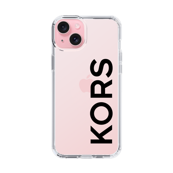 スリムプロテクションケース［ MICHAEL KORS - Logo - Black ］