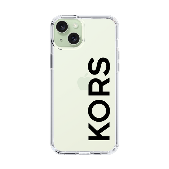 スリムプロテクションケース［ MICHAEL KORS - Logo - Black ］