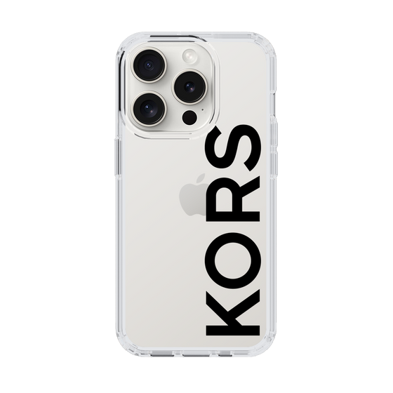 スリムプロテクションケース［ MICHAEL KORS - Logo - Black ］