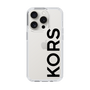 スリムプロテクションケース［ MICHAEL KORS - Logo - Black ］