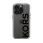 スリムプロテクションケース［ MICHAEL KORS - Logo - Black ］