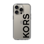 スリムプロテクションケース［ MICHAEL KORS - Logo - Black ］