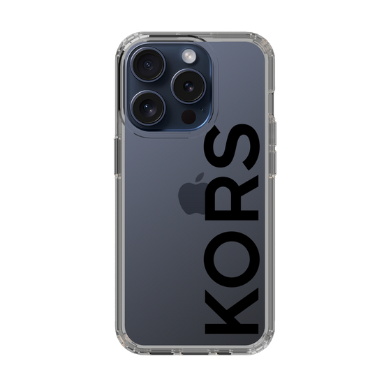 スリムプロテクションケース［ MICHAEL KORS - Logo - Black ］