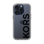スリムプロテクションケース［ MICHAEL KORS - Logo - Black ］
