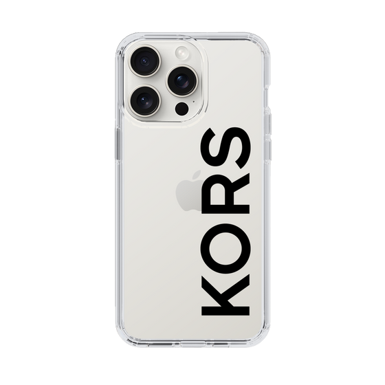 スリムプロテクションケース［ MICHAEL KORS - Logo - Black ］