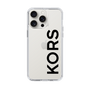 スリムプロテクションケース［ MICHAEL KORS - Logo - Black ］