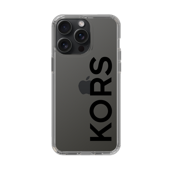 スリムプロテクションケース［ MICHAEL KORS - Logo - Black ］