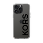 スリムプロテクションケース［ MICHAEL KORS - Logo - Black ］