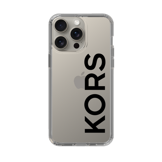 スリムプロテクションケース［ MICHAEL KORS - Logo - Black ］