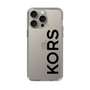 スリムプロテクションケース［ MICHAEL KORS - Logo - Black ］