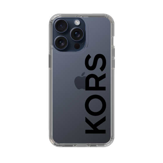 スリムプロテクションケース［ MICHAEL KORS - Logo - Black ］