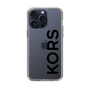 スリムプロテクションケース［ MICHAEL KORS - Logo - Black ］