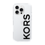 スリムプロテクションケース［ MICHAEL KORS - Logo - Black ］