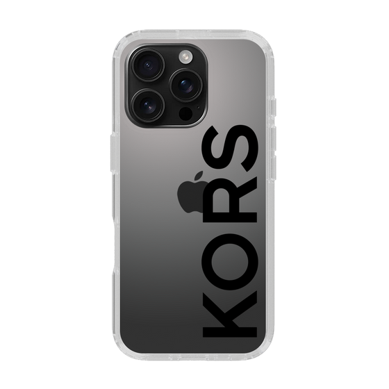 スリムプロテクションケース［ MICHAEL KORS - Logo - Black ］
