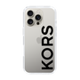 スリムプロテクションケース［ MICHAEL KORS - Logo - Black ］