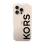 スリムプロテクションケース［ MICHAEL KORS - Logo - Black ］