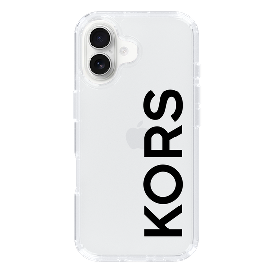 スリムプロテクションケース［ MICHAEL KORS - Logo - Black ］