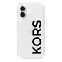 スリムプロテクションケース［ MICHAEL KORS - Logo - Black ］