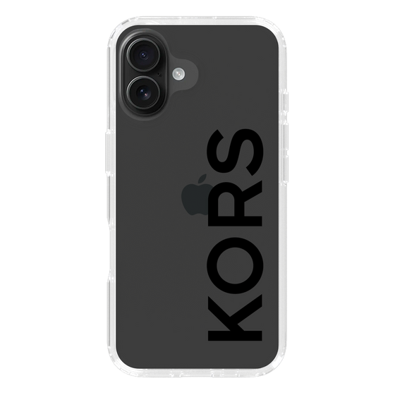 スリムプロテクションケース［ MICHAEL KORS - Logo - Black ］