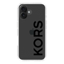 スリムプロテクションケース［ MICHAEL KORS - Logo - Black ］