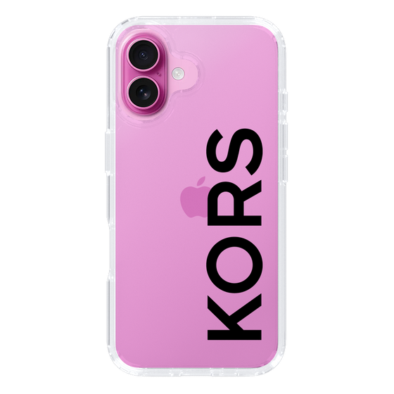 スリムプロテクションケース［ MICHAEL KORS - Logo - Black ］