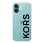 スリムプロテクションケース［ MICHAEL KORS - Logo - Black ］