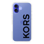 スリムプロテクションケース［ MICHAEL KORS - Logo - Black ］