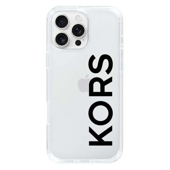 スリムプロテクションケース［ MICHAEL KORS - Logo - Black ］