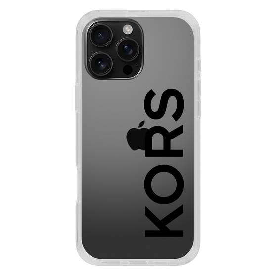 スリムプロテクションケース［ MICHAEL KORS - Logo - Black ］