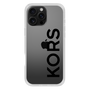 スリムプロテクションケース［ MICHAEL KORS - Logo - Black ］