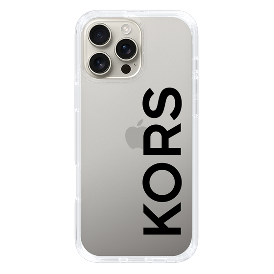 スリムプロテクションケース［ MICHAEL KORS - Logo - Black ］