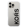 スリムプロテクションケース［ MICHAEL KORS - Logo - Black ］