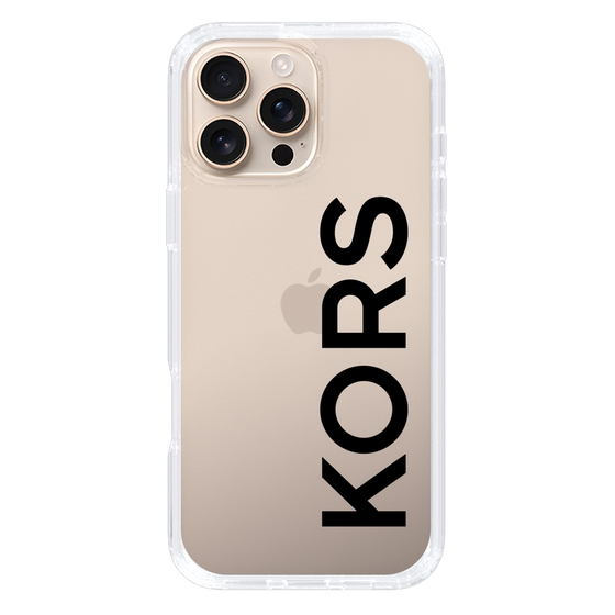 スリムプロテクションケース［ MICHAEL KORS - Logo - Black ］