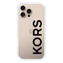 スリムプロテクションケース［ MICHAEL KORS - Logo - Black ］