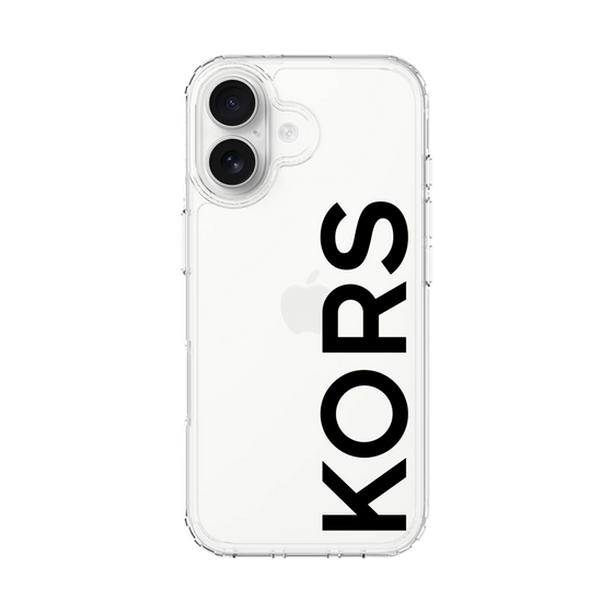 スリムプロテクションケース［ MICHAEL KORS - Logo - Black ］