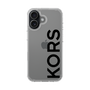スリムプロテクションケース［ MICHAEL KORS - Logo - Black ］