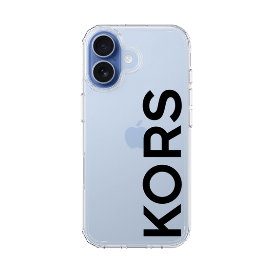 スリムプロテクションケース［ MICHAEL KORS - Logo - Black ］