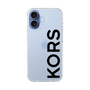 スリムプロテクションケース［ MICHAEL KORS - Logo - Black ］