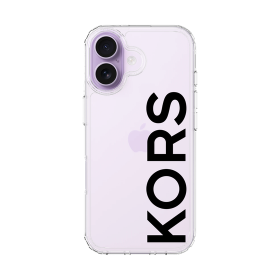 スリムプロテクションケース［ MICHAEL KORS - Logo - Black ］