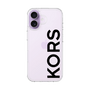 スリムプロテクションケース［ MICHAEL KORS - Logo - Black ］