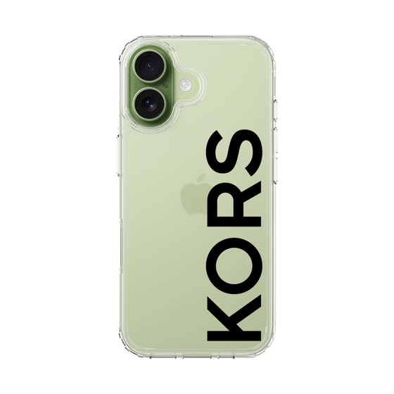 スリムプロテクションケース［ MICHAEL KORS - Logo - Black ］