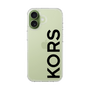 スリムプロテクションケース［ MICHAEL KORS - Logo - Black ］