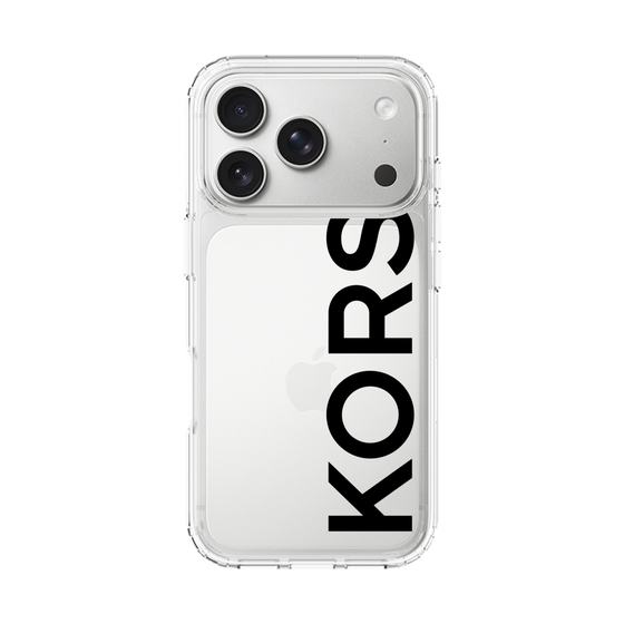 スリムプロテクションケース［ MICHAEL KORS - Logo - Black ］