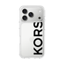 スリムプロテクションケース［ MICHAEL KORS - Logo - Black ］