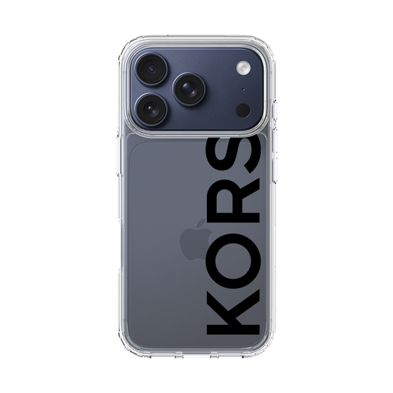 スリムプロテクションケース［ MICHAEL KORS - Logo - Black ］